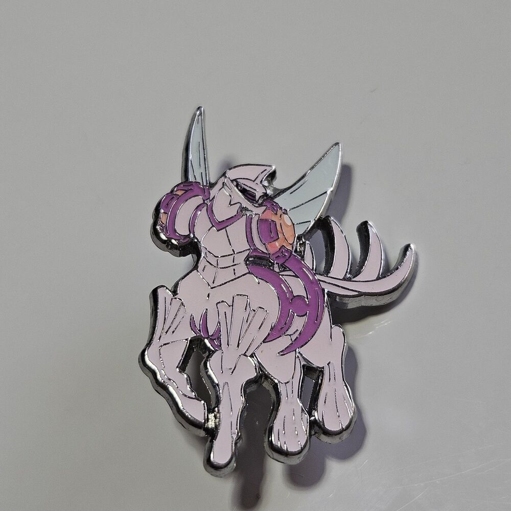 Pokemon Origin Forme Palkia Pin TCG Badge Accessories Silver Tone Pink Enamel - Picture 2 of 10